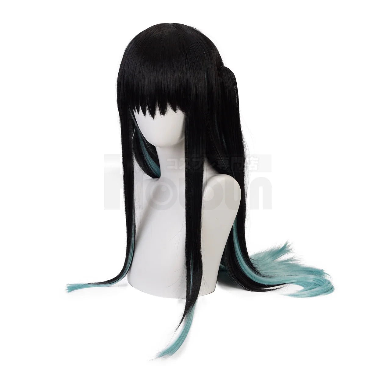Peluca Cosplay Tokitou Muichirou Anime Demon Slayer Fibra Sintética Resistente al Calor Talla Ajustable - Fantasia Cosera