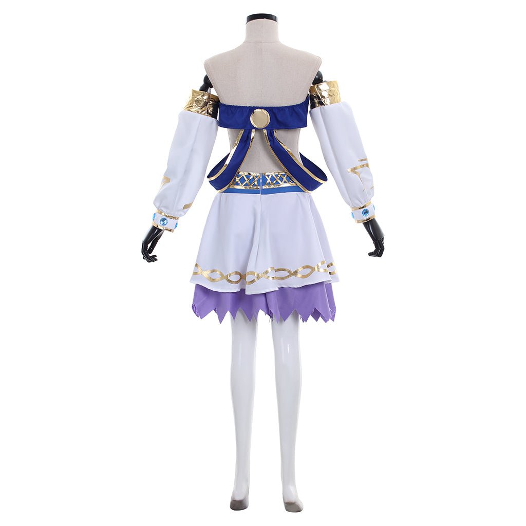 Traje de Cosplay de Lana Bruja Blanca - Outfit de la Bruja del Bosque Guerreras - Fantasia Cosera