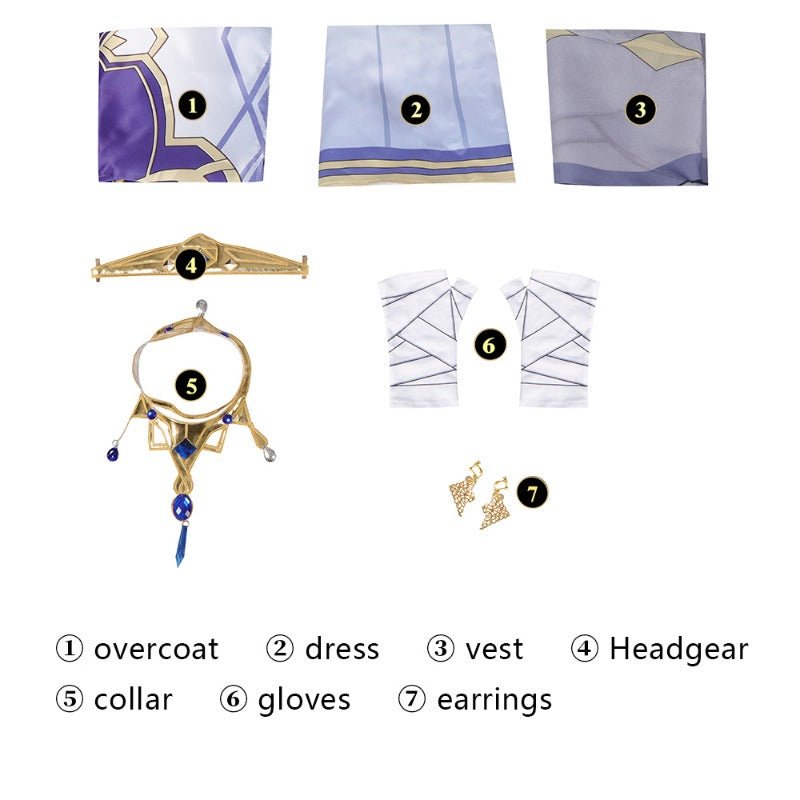 Traje de Cosplay de Dunyarzad de Genshin Impact - Conjunto Completo para Halloween y Eventos - Fantasia Cosera