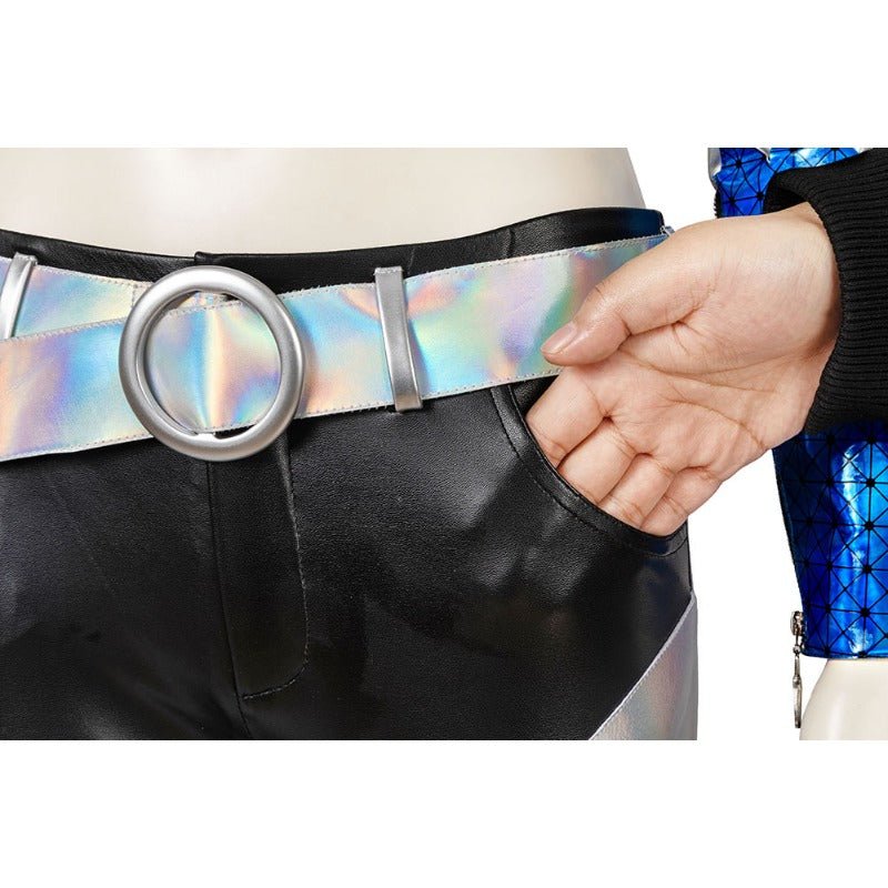 Traje de Cosplay de Akali La Asesina Rebelde Outfit KDA para Halloween, Navidad y Comic Con - Fantasia Cosera