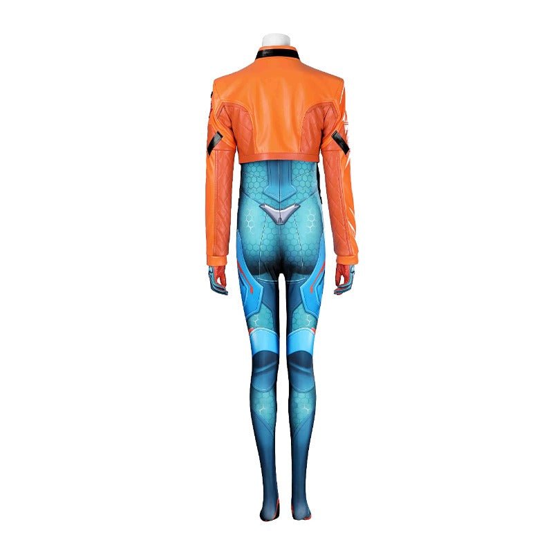 Traje de Cosplay de Juno de Overwatch 2 Azul para Mujeres para Halloween y Carnaval - Fantasia Cosera