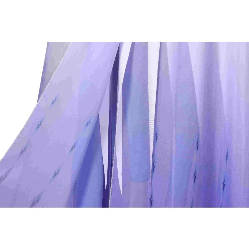 Vestido de Escenario Largo de Manga Larga de Princesa Elsa para Mujer Disfraz de Cosplay - Fantasia Cosera
