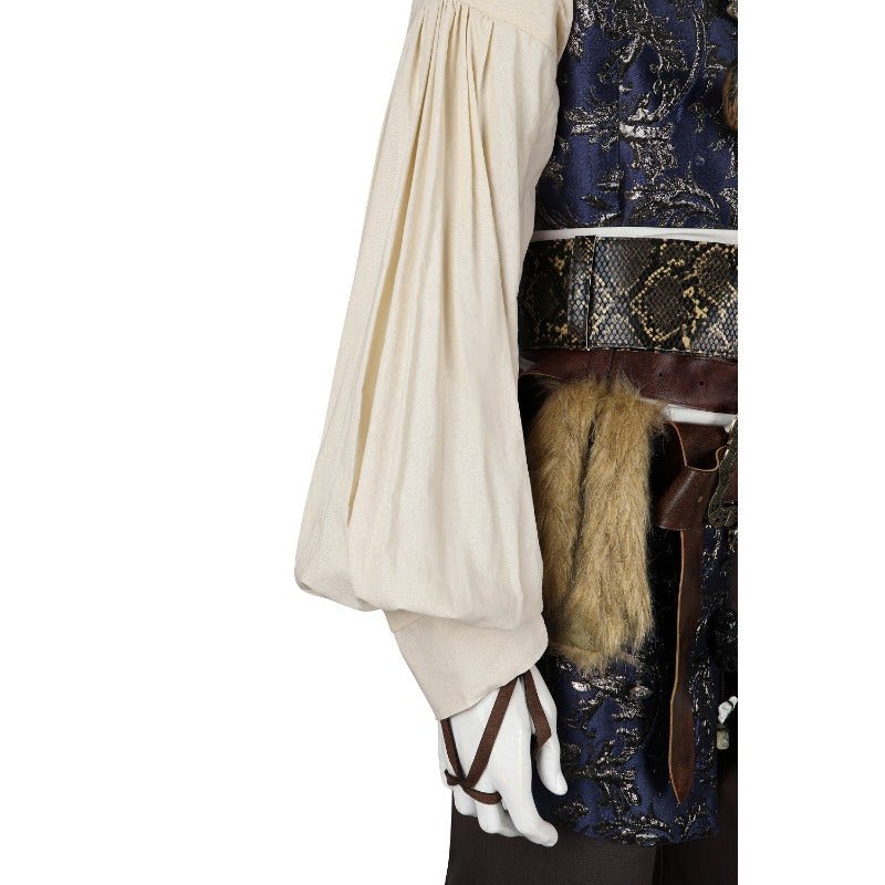 Traje de Cosplay de Captain Jack Sparrow - Disfraz de Pirata de Alta Calidad para Adultos en Halloween - Fantasia Cosera