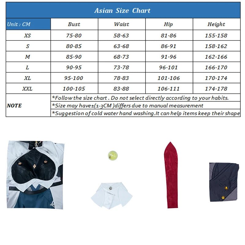 Traje de Cosplay Natasha Juego Honkai Star Rail Vestido Mujer Halloween Médico Wildfire Underworld - Fantasia Cosera