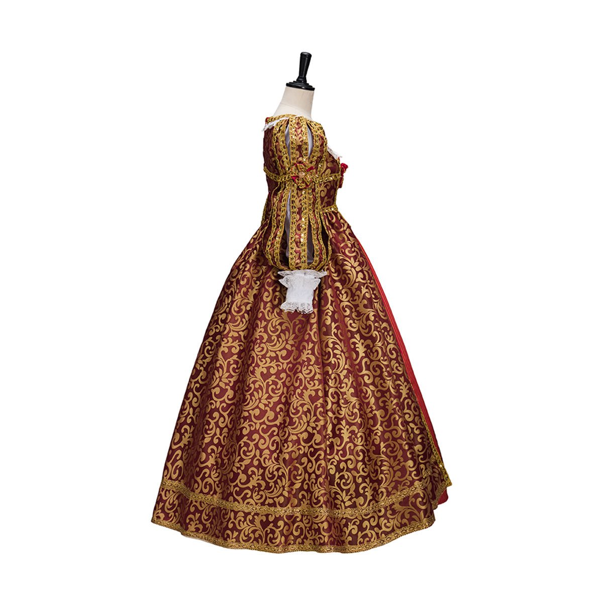 Capa Noble Dama Real Traje Cosplay – Elegante Vestido de Fantasía para Entusiastas del Cosplay - Fantasia Cosera