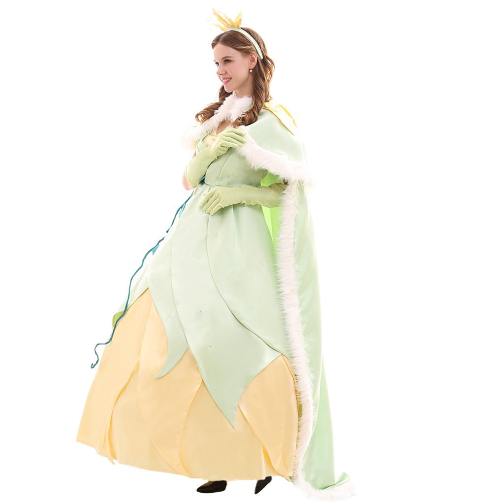 Serie de Trajes de Cosplay de la Princesa Tiana | Vestidos Elegantes para Cosplay, Fiestas y Halloween - Fantasia Cosera