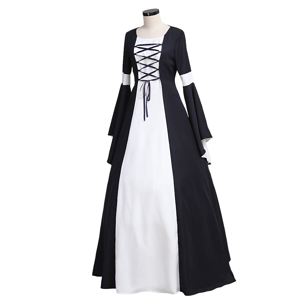 Vestido Renacentista Medieval de Chiffón para Mujer, Vestido Gótico Lolita Victoriano para Fiesta de Halloween, Cosplay Elegante - Fantasia Cosera