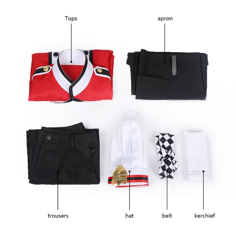 Disfraz de Cosplay de Riddle Rosehearts Chef NRC de Twisted Wonderland para Halloween - Fantasia Cosera