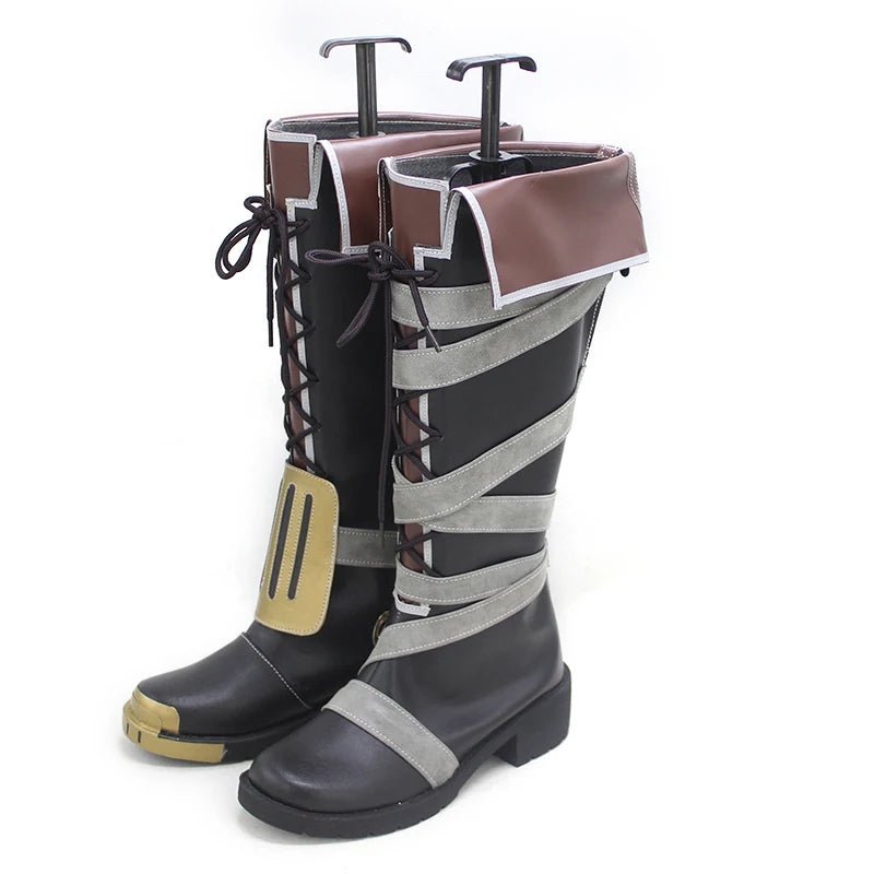 Botas Altas de Cosplay Vi de League of Legends para Hombres y Mujeres - Fantasia Cosera