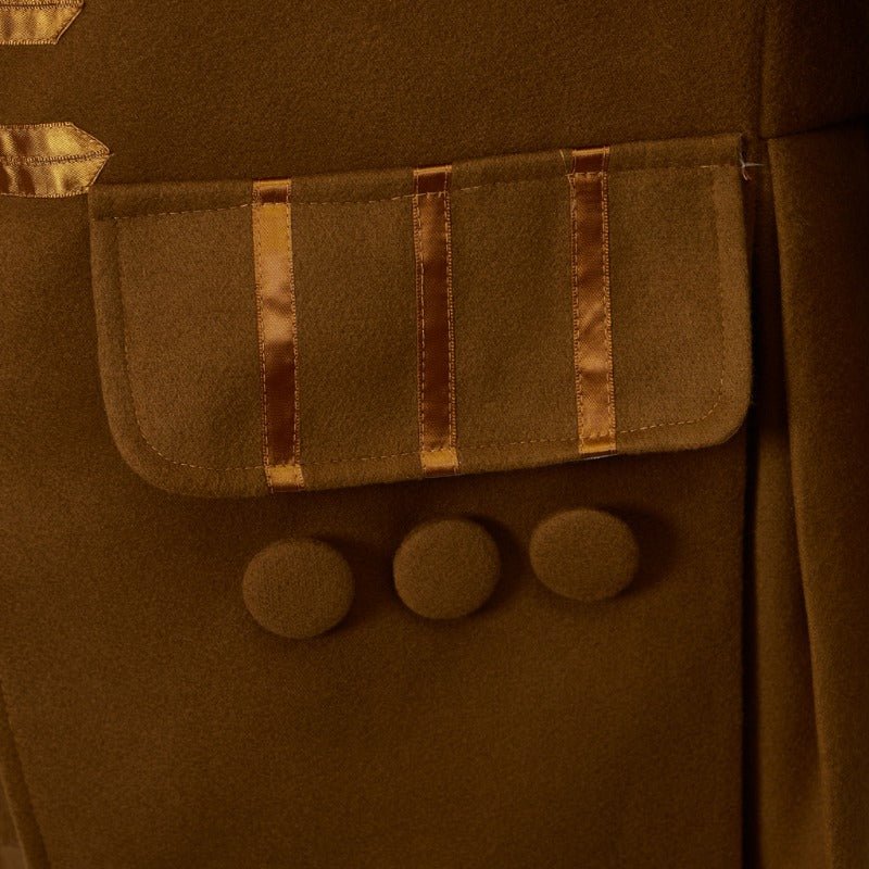 Nuevo Abrigo Marrón del Siglo XVIII - Estilo Militar Colonial Traje de Cosplay Edwardiano - Fantasia Cosera