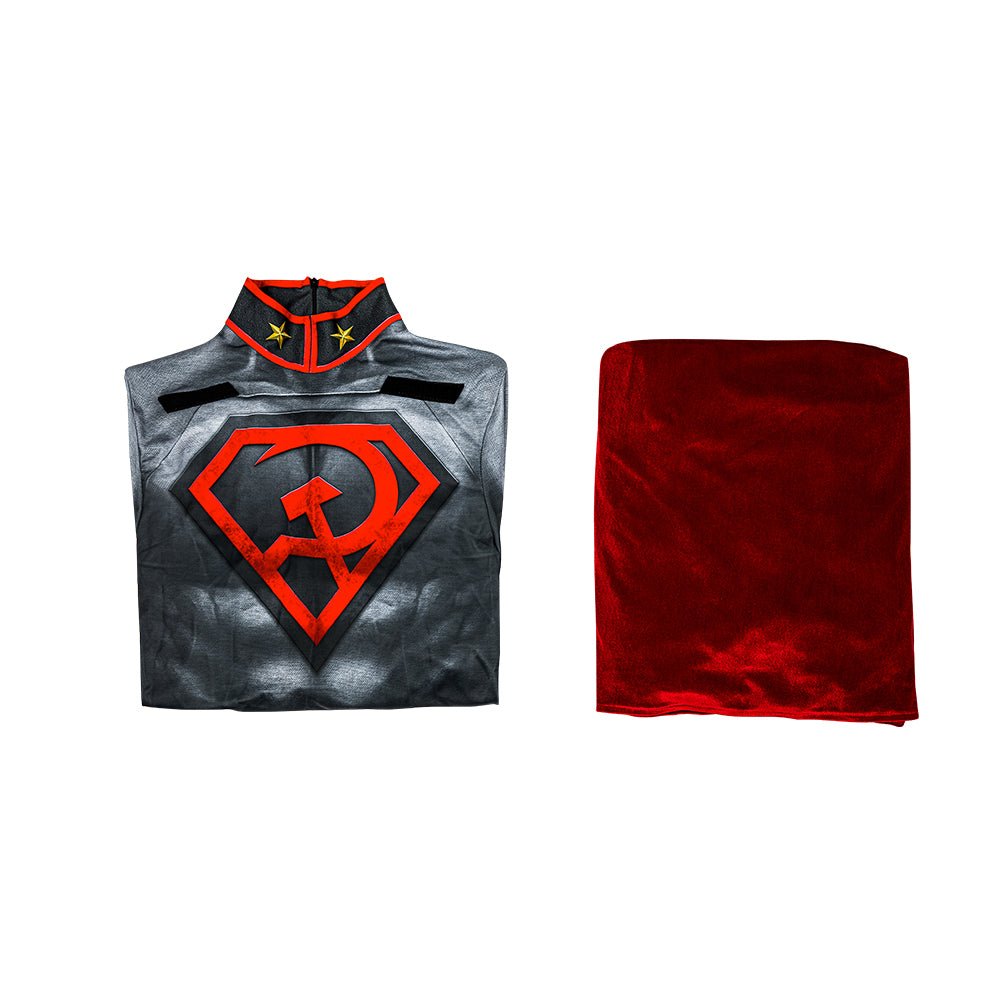 Traje de Cosplay de Superman Red Son - Conjunto Completo para Halloween - Fantasia Cosera