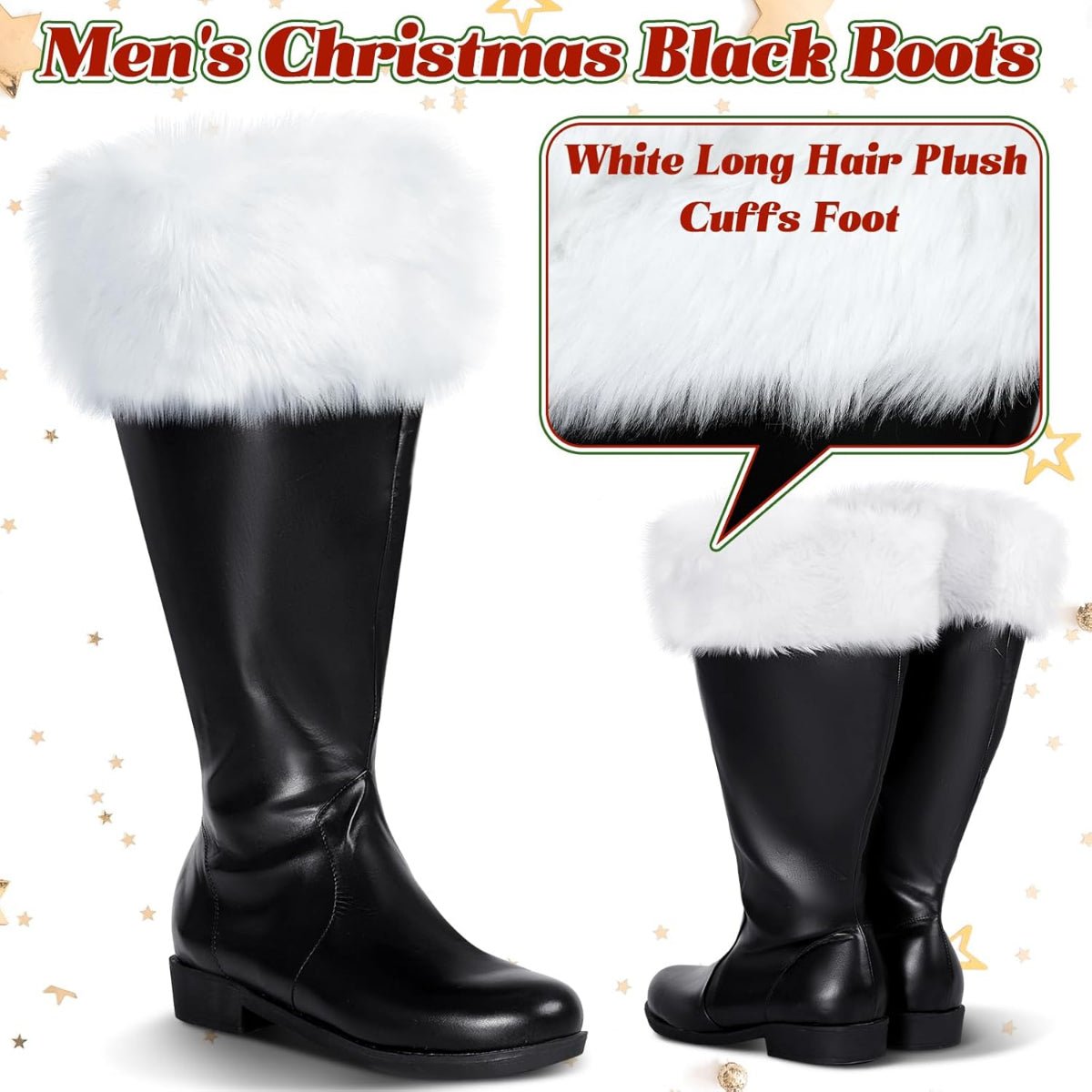 Botas de Santa Claus Navideñas Liitrsh - Fantasia Cosera