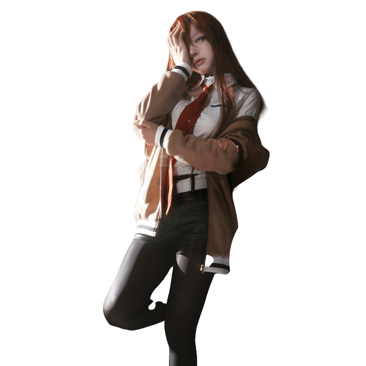 Disfraz de Cosplay de Makise Kurisu de Steins;Gate - Traje de Anime de Alta Calidad - Fantasia Cosera