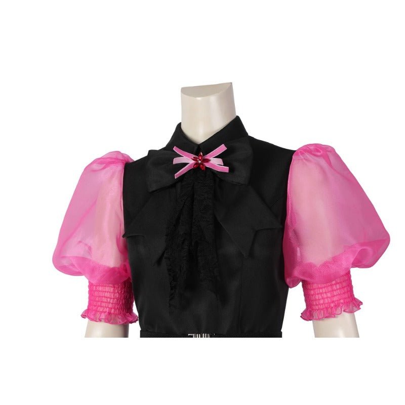 Traje de Cosplay de Draculaura de Monster High para Halloween y Carnaval Vestido Negro - Fantasia Cosera