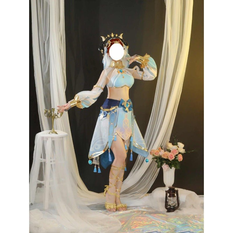 Traje de Cosplay de Nilou de Genshin Impact - Elegante Vestido de Baile para Mujeres - Fantasia Cosera