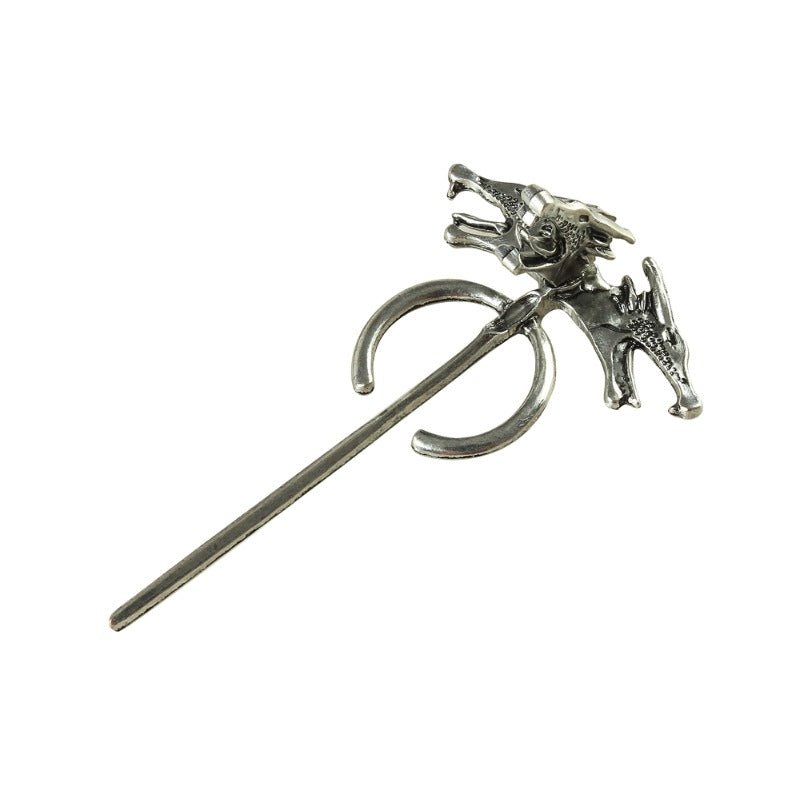 Traje de Cosplay de Daenerys Targaryen - Vestido de Mangas Largas con Broche para Halloween y Fiestas - Fantasia Cosera