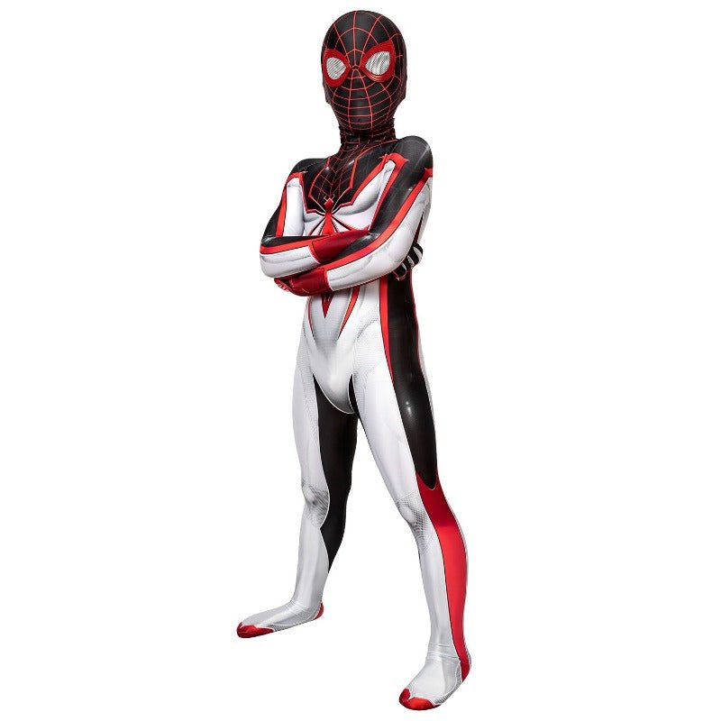 Traje de Spider-Man Miles Morales T.R.A.C.K. Suit para Niños - Disfraz de Cosplay - Fantasia Cosera