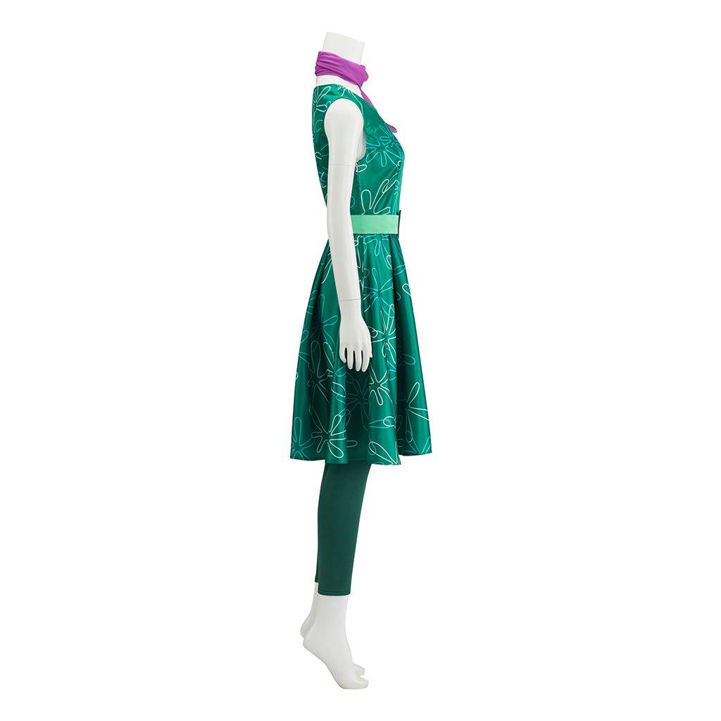 Traje de Cosplay de Disgust | Vestido Verde para Mujer | Disfraz de Fiesta de Halloween - Fantasia Cosera