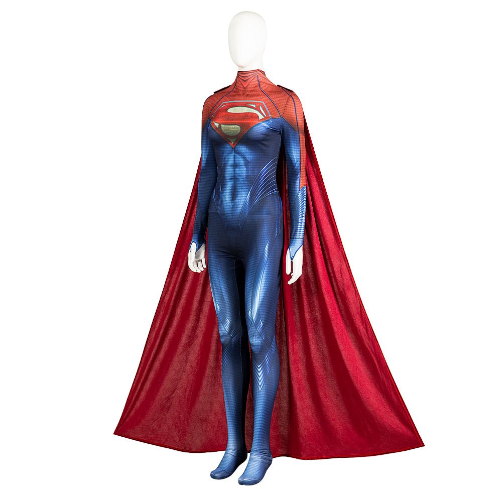 Traje de Supergirl Kara Zor-El de The Flash Cosplay Conjunto Completo para Halloween - Fantasia Cosera