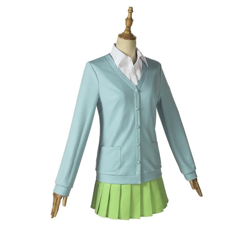 Disfraz de Cosplay de Las Quintillizas - Uniforme Escolar Azul para Mujer Halloween - Fantasia Cosera