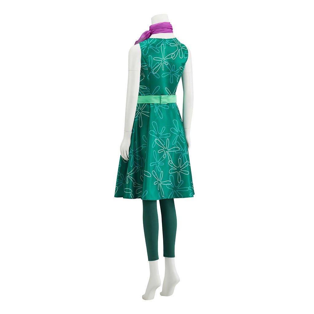 Traje de Cosplay de Disgust | Vestido Verde para Mujer | Disfraz de Fiesta de Halloween - Fantasia Cosera