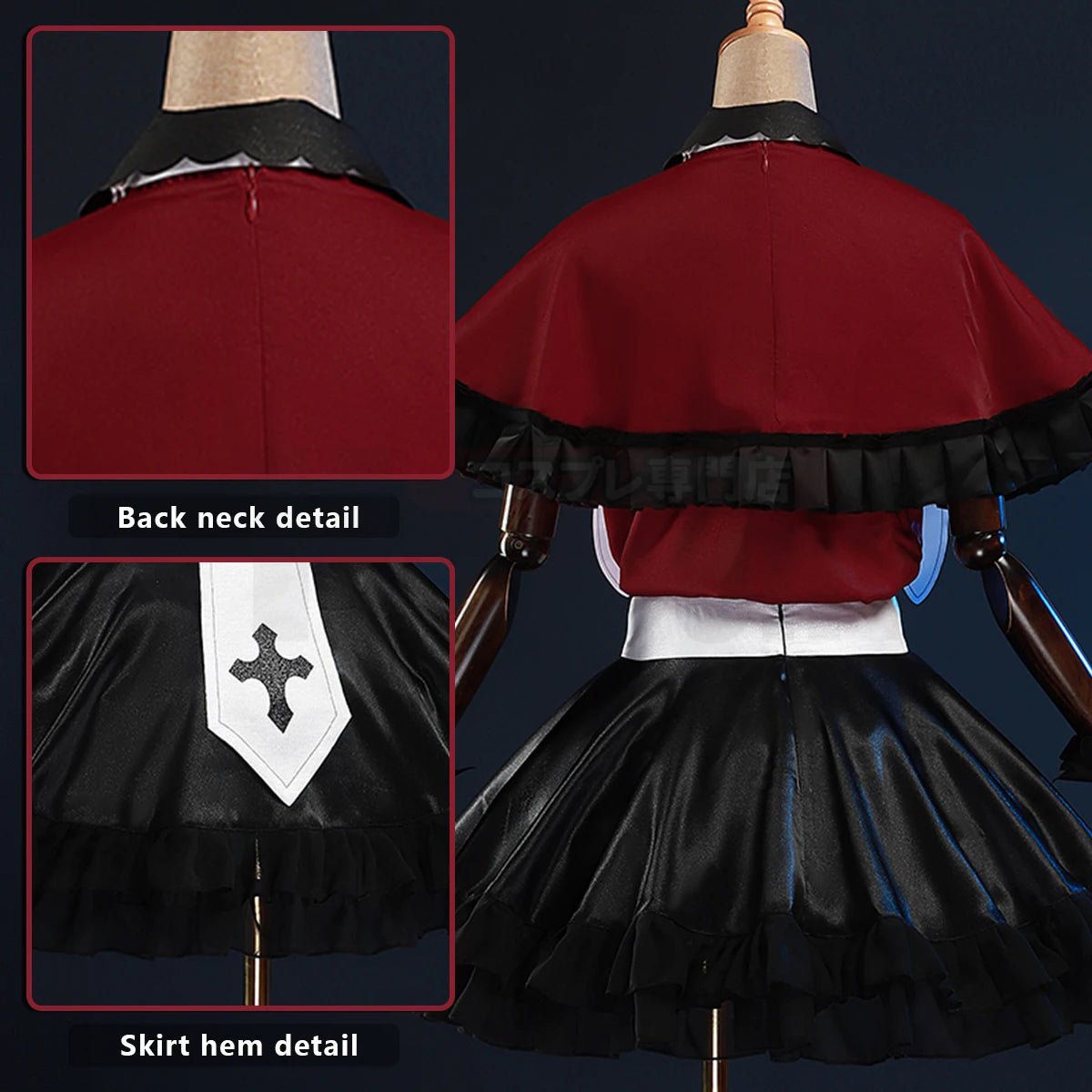 Disfraz de Cosplay de Ruby Hoshino de OSHI NO KO Anime con Peluca, Camisa, Chal y Falda - Fantasia Cosera