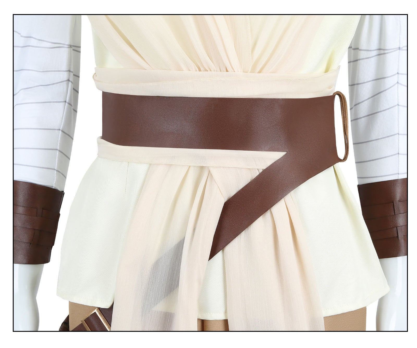 Traje de Caballero Jedi Rey de Star Wars – Disfraz de Cosplay y Halloween Premium - Fantasia Cosera