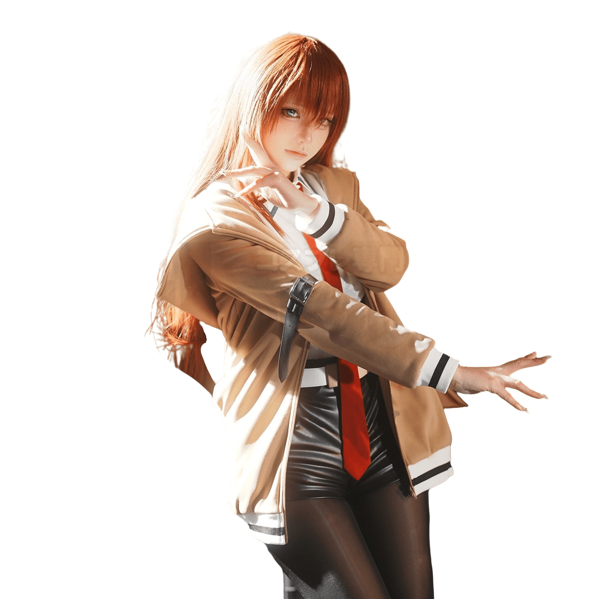 Disfraz de Cosplay de Makise Kurisu de Steins;Gate - Traje de Anime de Alta Calidad - Fantasia Cosera