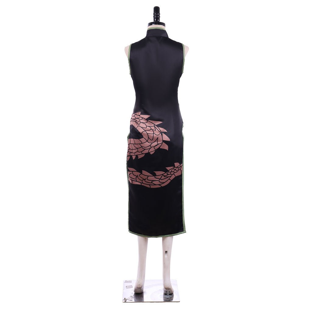 Disfraz de Cosplay Cheongsam Negro de Tao Jun de Shaman King - Fantasia Cosera