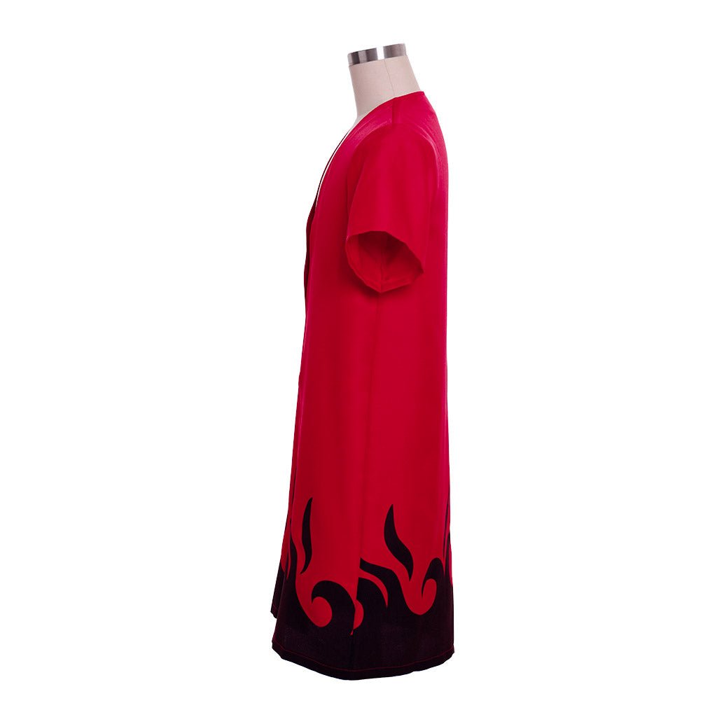 Traje de Cosplay Naruto - Capa Larga de Uzumaki Naruto - Fantasia Cosera