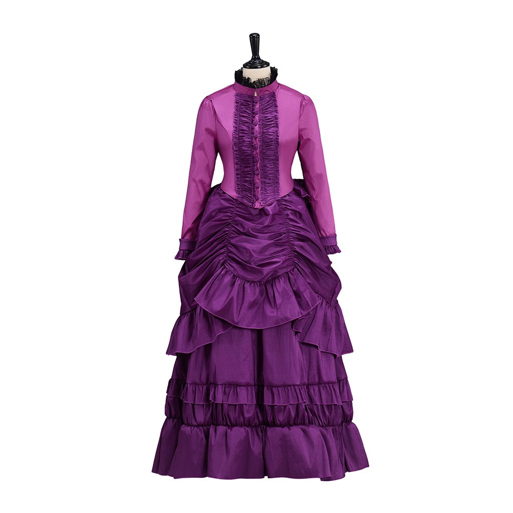 Vestido Cosplay Victoria Rosa – Traje Victoriano Elegante para Mujer - Fantasia Cosera