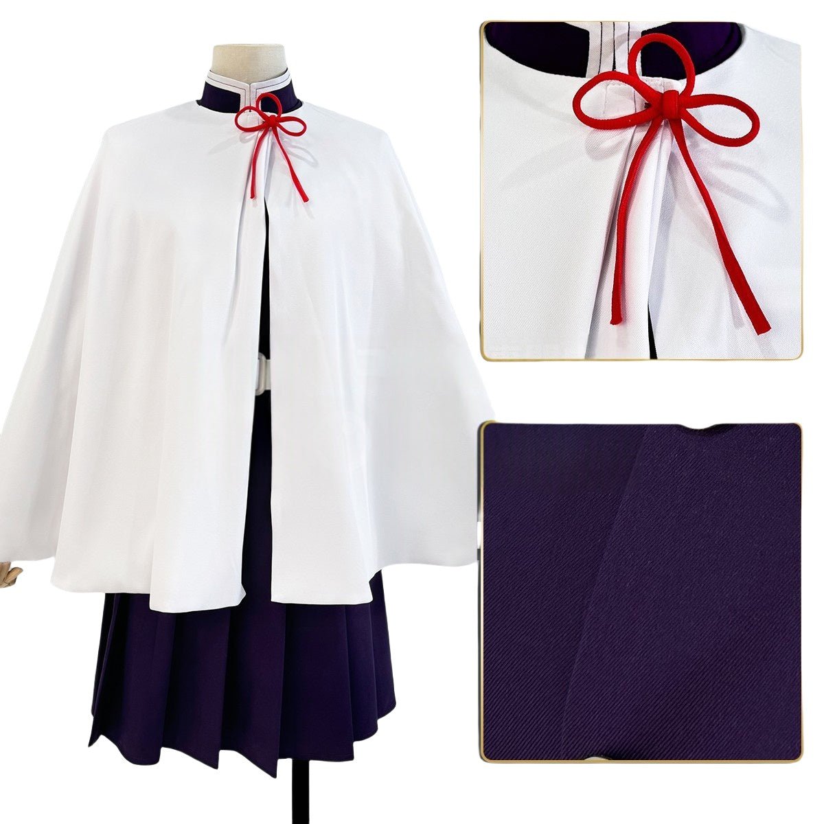 Traje de Cosplay de Kanao Tsuyuri de Demon Slayer: Kimetsu no Yaiba - Fantasia Cosera