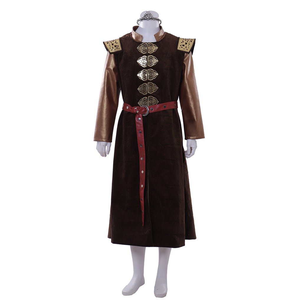 Traje de Cosplay del Rey Robert Baratheon Medieval con Corona para Halloween y Carnaval - Fantasia Cosera