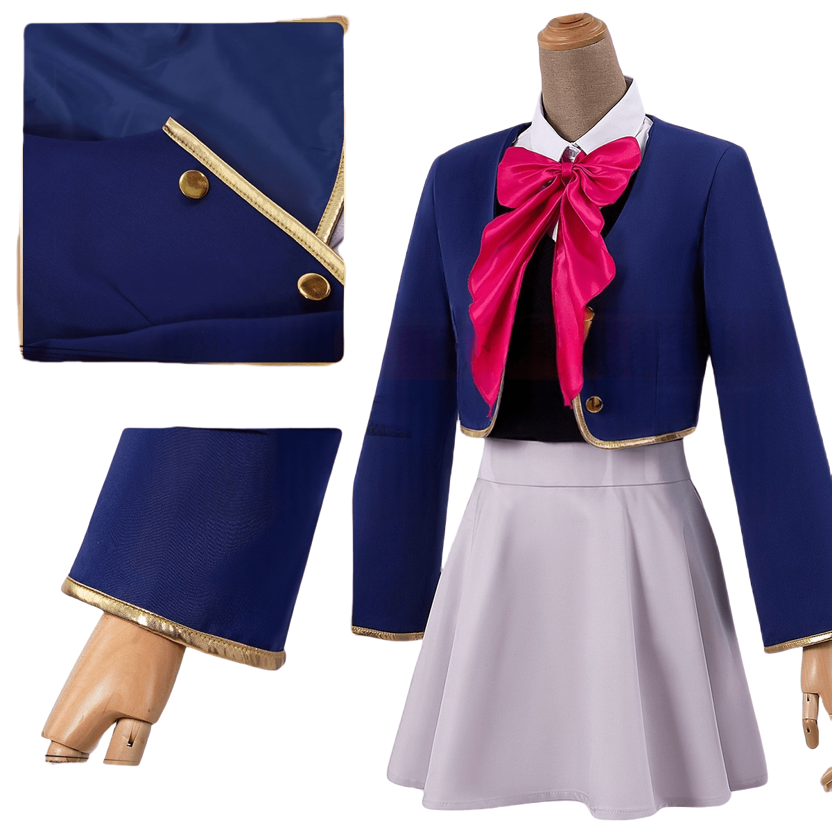 Traje de Cosplay de Ruby Hoshino - Vestimenta de Anime Oshi no Ko - Fantasia Cosera