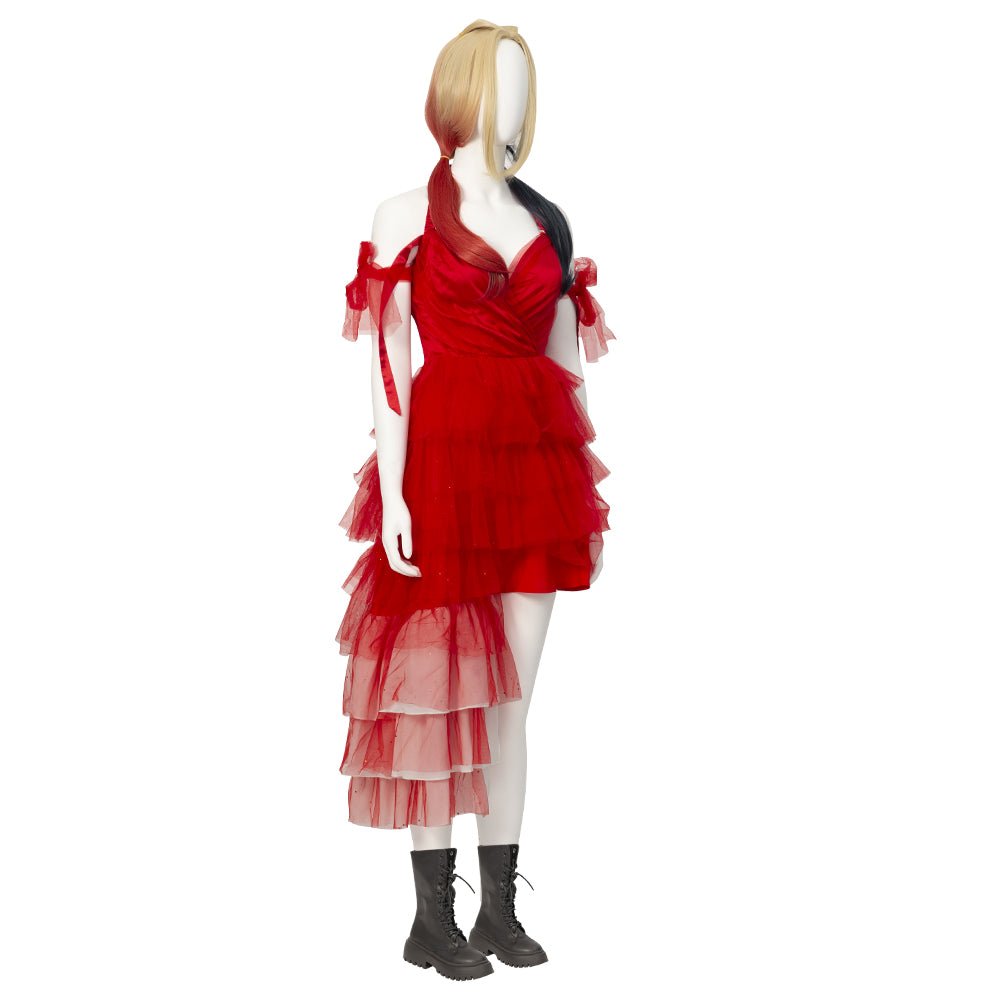 Traje de Cosplay de Harley Quinn de The Suicide Squad 2 Hecho a Mano para Mujeres - Fantasia Cosera
