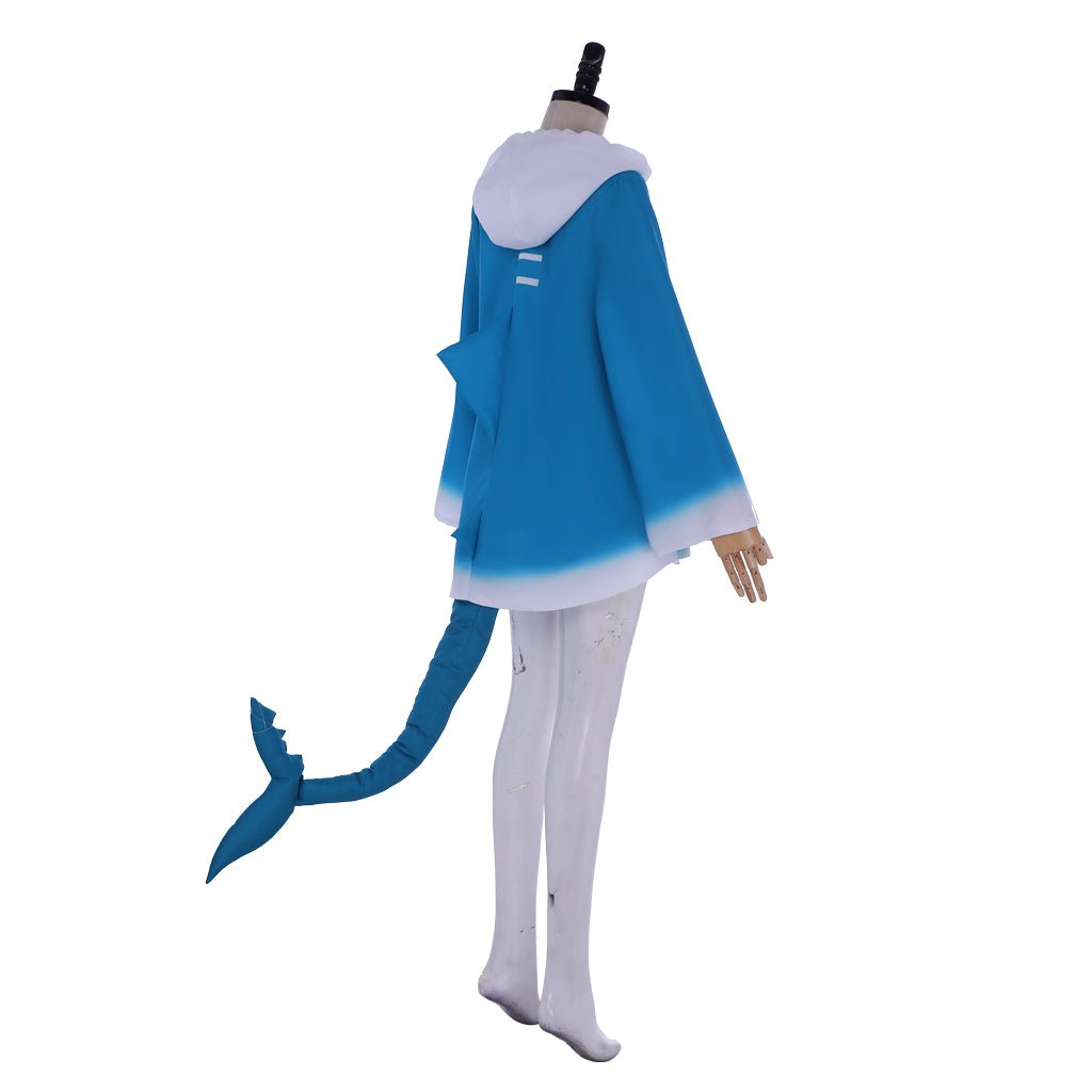 Traje de Cosplay de Chaqueta de Tiburón de Gawr Gura de Hololive VTuber - Fantasia Cosera