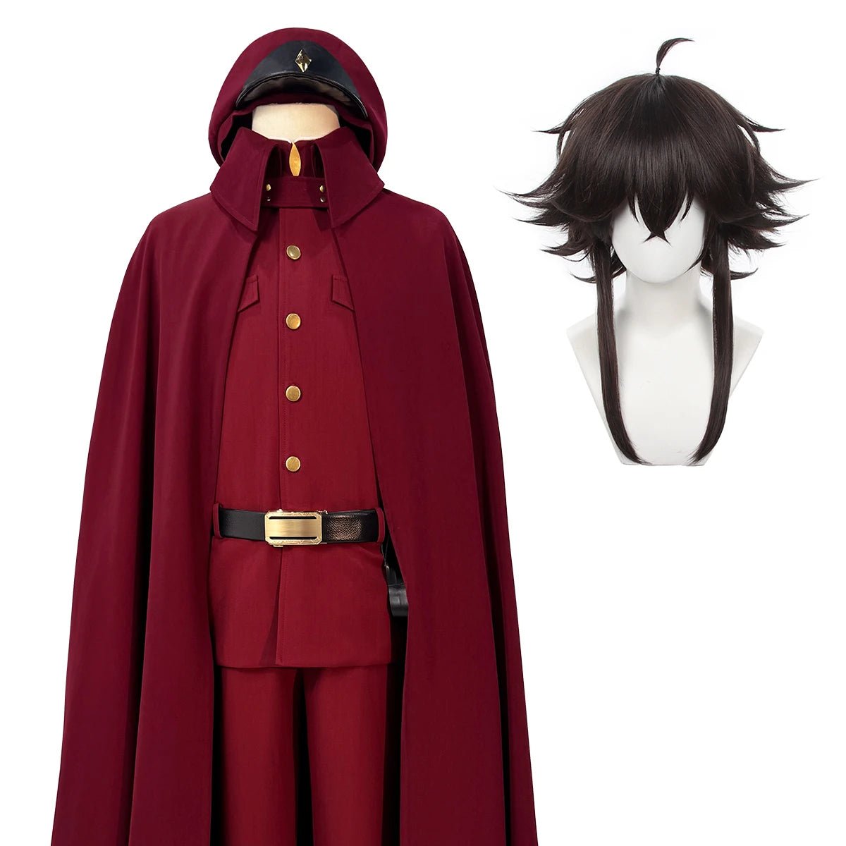 Disfraz de Cosplay de Bungo Stray Dogs Suehiro Tetchou Okura Teruko Jouno Saigiku Peluca Capa Sobredimensionada Chaqueta Forrada Pantalones Halloween - Fantasia Cosera