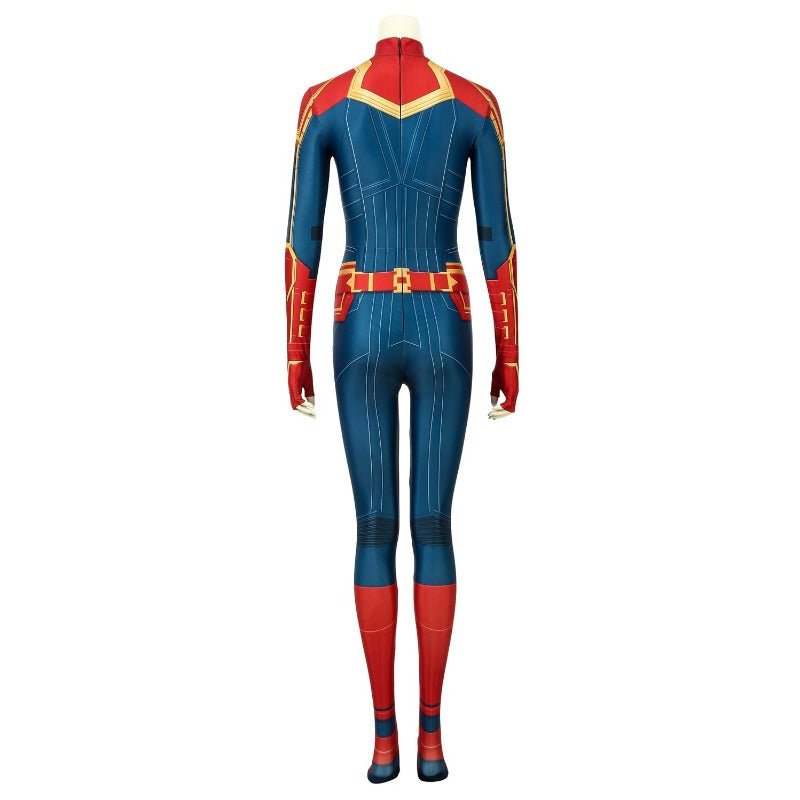 Traje de Cosplay de Captain Marvel Impresión Digital para Fans - Fantasia Cosera