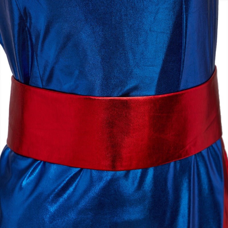 Traje de Cosplay de Chichi de Dragon Ball - Conjunto de Cheongsam Azul - Fantasia Cosera