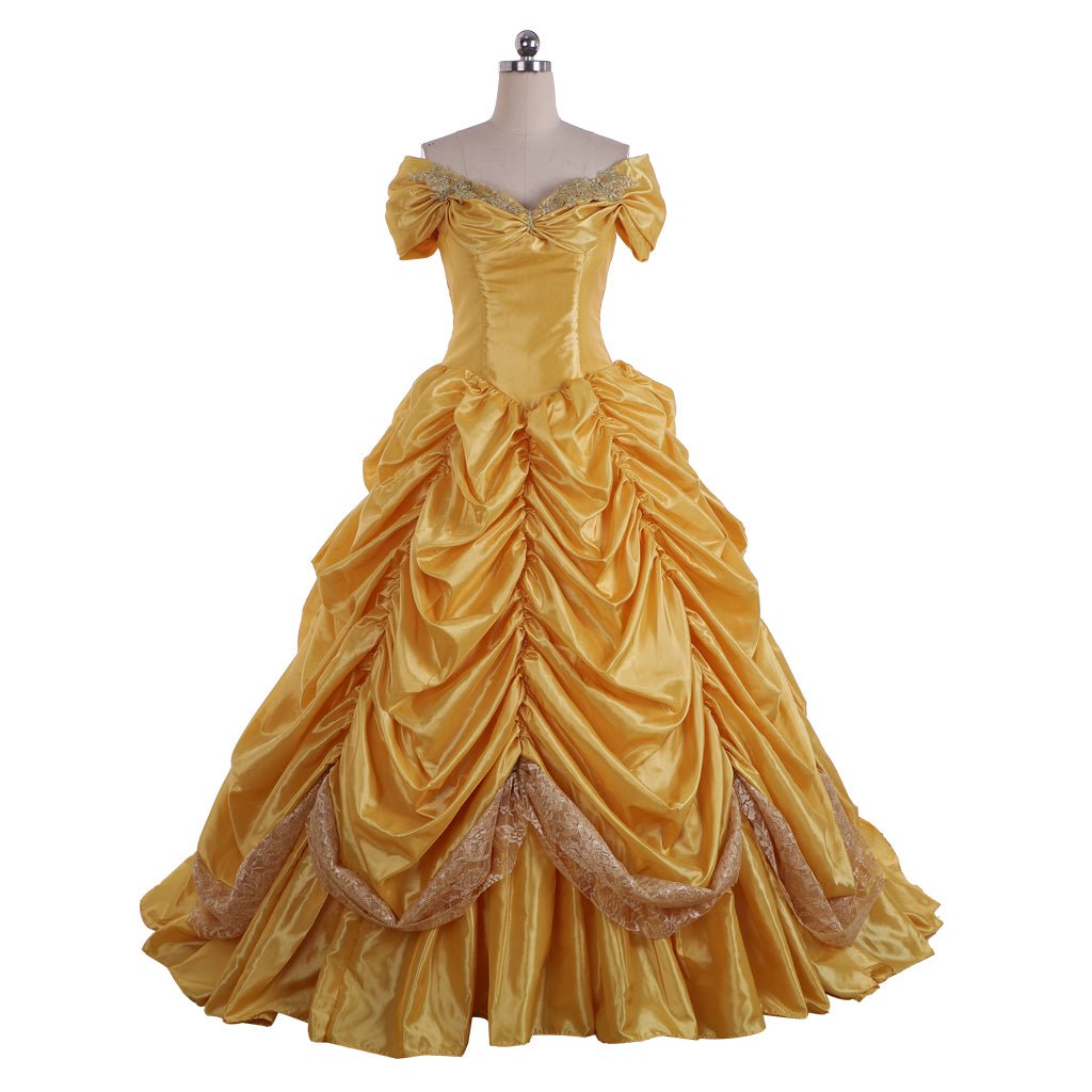 Vestido de Princesa Belle para Adultos | Disfraz de Cosplay para Halloween y Fiestas Temáticas - Fantasia Cosera