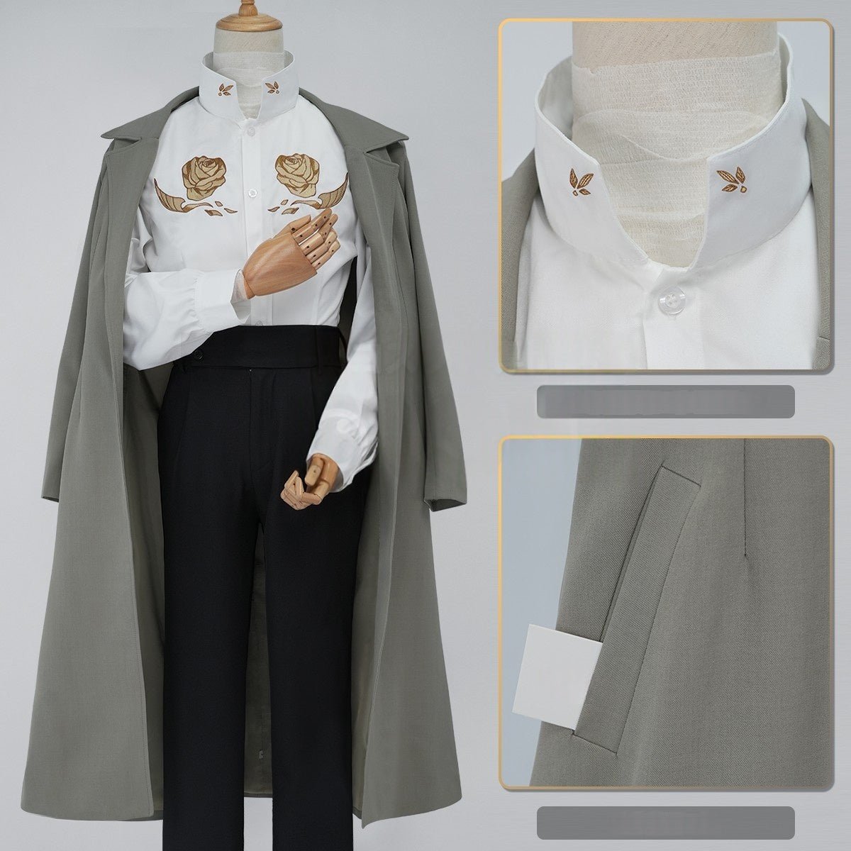 Traje de Cosplay de Dazai Osamu - Bungo Stray Dogs Anime - Fantasia Cosera