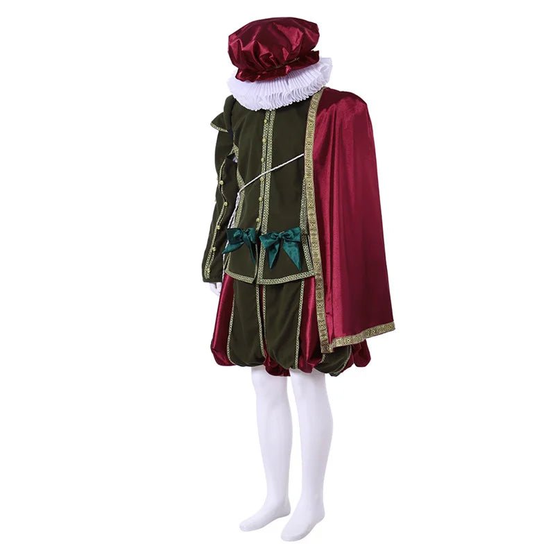 Traje de Cosplay Tudor Rococo del Siglo XVIII - Noble Azul para Reyes y Príncipes | Fantasía Cosera Serie Medieval - Fantasia Cosera