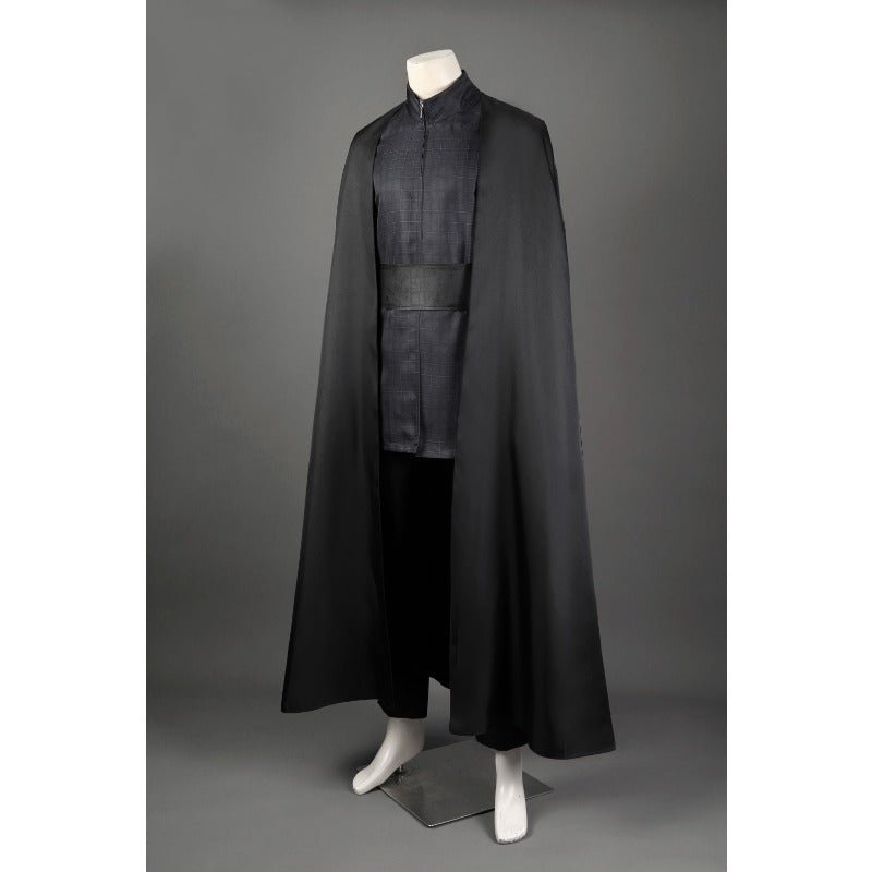Traje de Cosplay de Kylo Ren para Adultos - Túnica, Pantalones y Capa Negra para Halloween - Fantasia Cosera