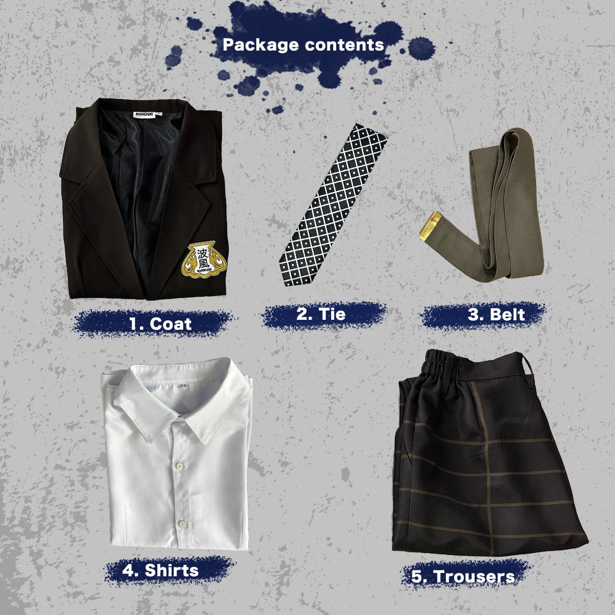 Peluca Cosplay Anime Blue Lock Uniforme Bachira NAMIKAZE Colegio DK Bordado Logo Traje Rosa Fibras Sintéticas - Fantasia Cosera