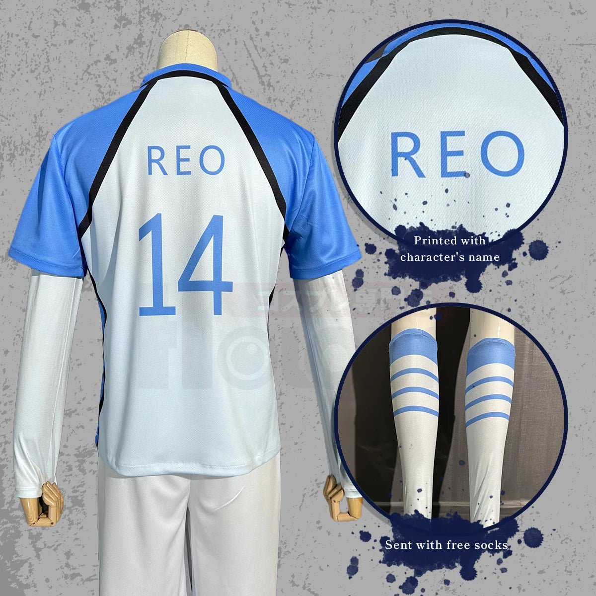 Peluca de Cosplay Anime Blue Lock HOMBRE CIUDAD BRILLANTE Nagi Reo Mikage Chigiri Rosa Uniforme de Fútbol Soccer Diario Deporte - Fantasia Cosera