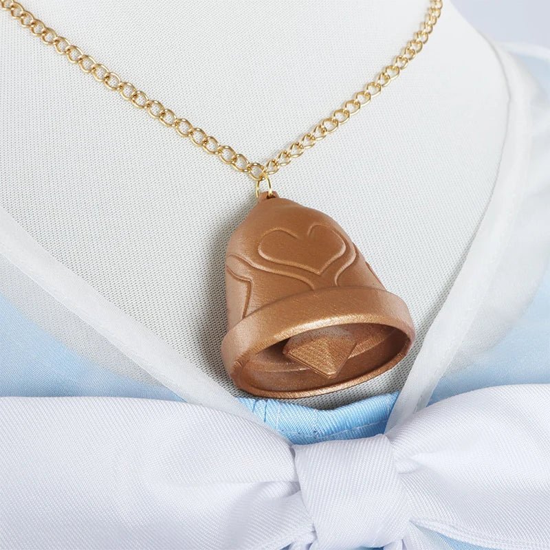 Vestido Original de Genshin Impact Ganyu en Degradé Azul y Blanco para Mujer - Disfraz de Cosplay Elegante para Fiestas de Halloween - Fantasia Cosera