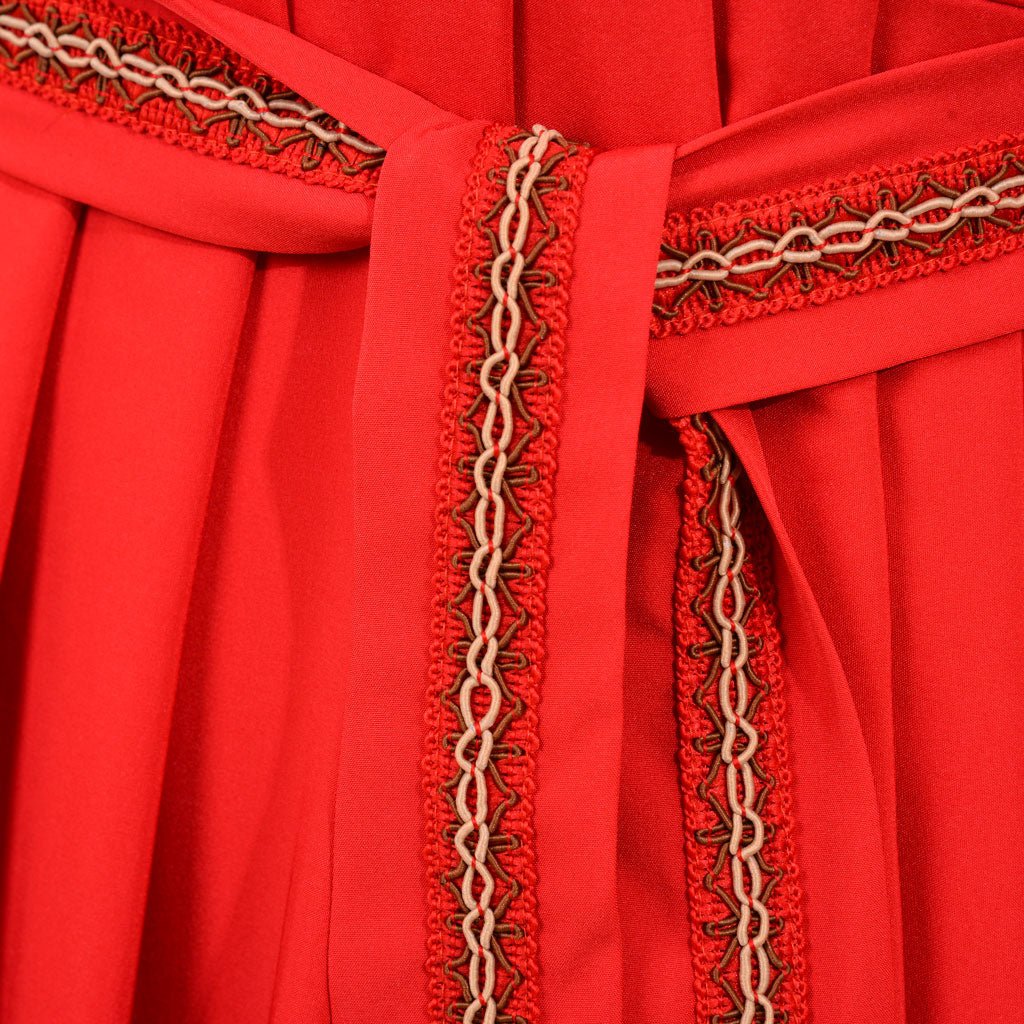 Vestido de Cosplay de Buttercup de La Princesa Prometida - Vestido Rojo de Mangas Largas con Escote en V para Bodas, Bailes y Eventos - Fantasia Cosera