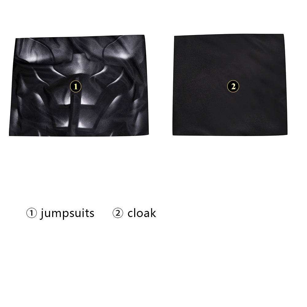 Traje de Cosplay de Batman Bruce Wayne Michael Keaton de The Flash - Bodysuit, Capa y Máscara - Fantasia Cosera