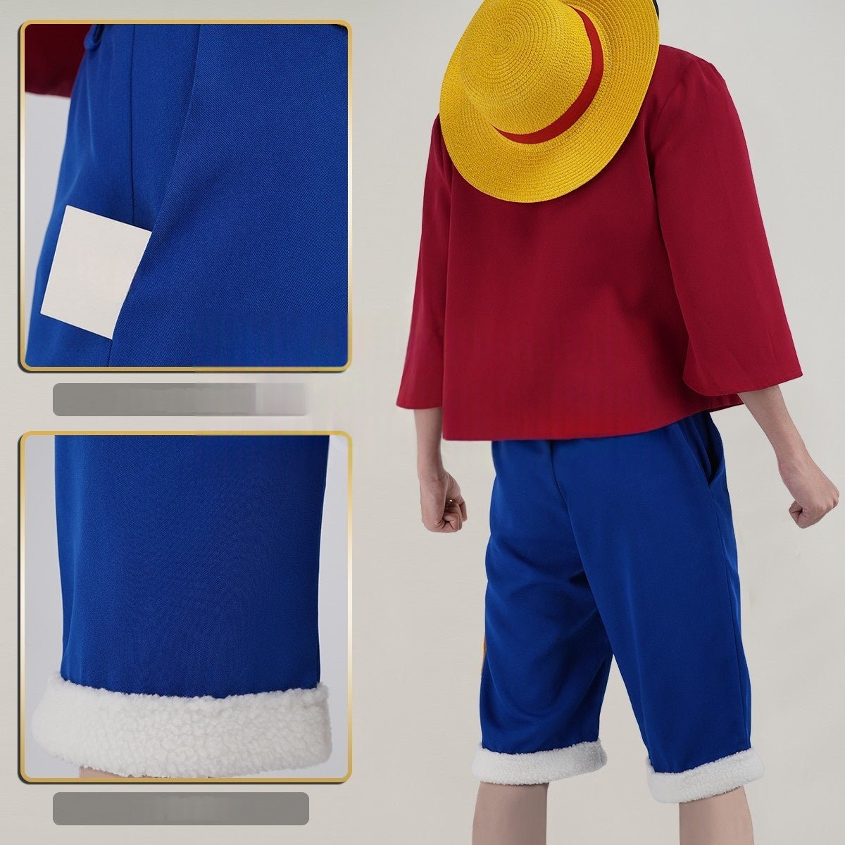 Traje de Cosplay de Monkey D. Luffy - Outfit Premium de One Piece - Fantasia Cosera