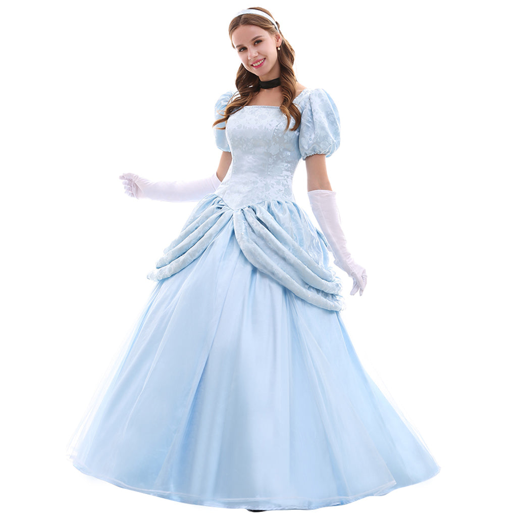 Serie de Disfraces de Cosplay de Disney Cenicienta: Princesa, Príncipe, Madrastra y Criada - Fantasia Cosera